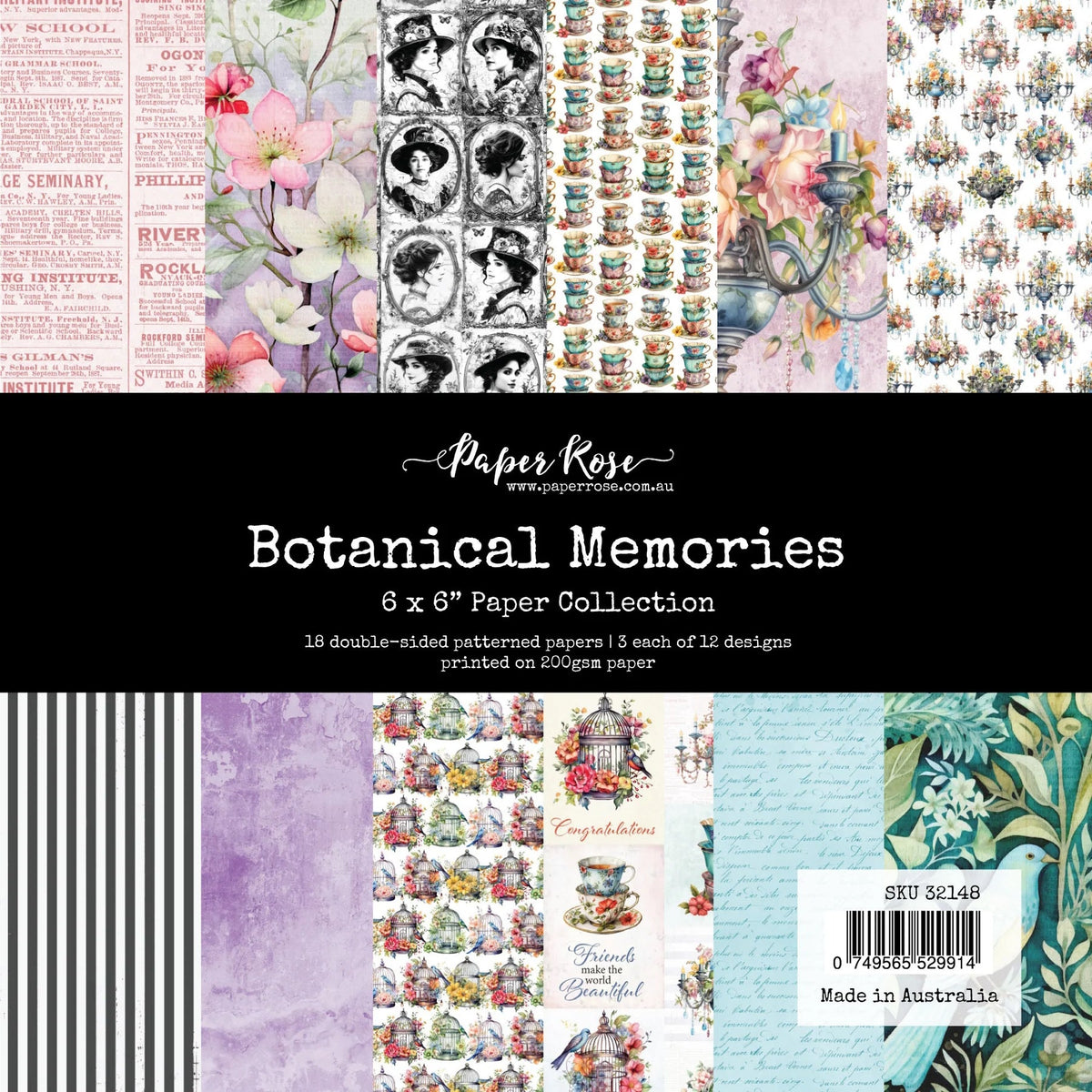 Botanical Memories Collection de papiers 6x6 32148