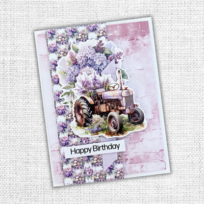 Lavender & Roses Ephemera Embossed Die Cuts 32193