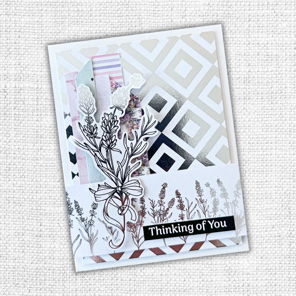 Lavender & Roses - Silver Foil 6x6 Paper Collection 32265