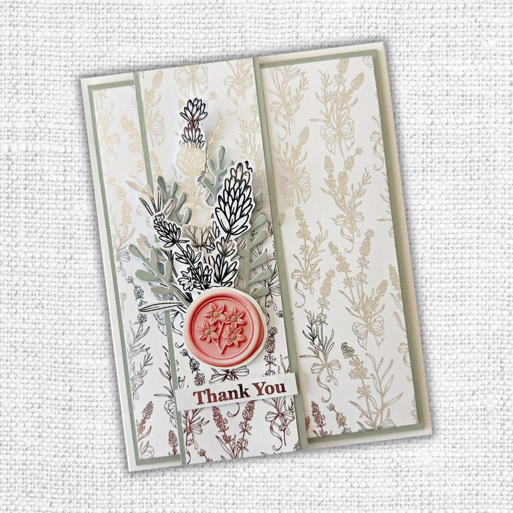 Lavender & Roses - Silver Foil 6x6 Paper Collection 32265