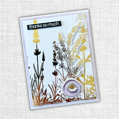 Lavender & Roses - Gold Foil Die Cuts 32271