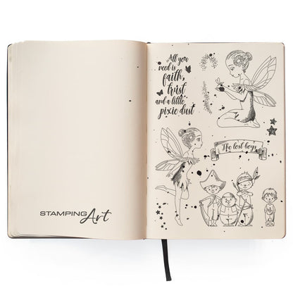 Ciao Bella Tampons transparents 4"x6" Tinker Bell & The Lost Boys