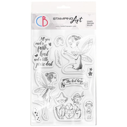 Ciao Bella Tampons transparents 4"x6" Tinker Bell & The Lost Boys