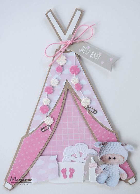Gabarit de bricolage Marianne Design : Tipi par Marleen