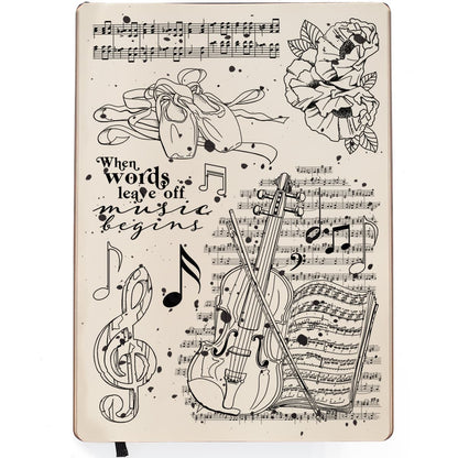 Ciao Bella Clear Stamp Set 6x8 La Musique Commence