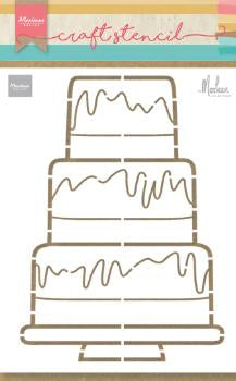 Gabarit artisanal pour gâteau de fête de Marleen
