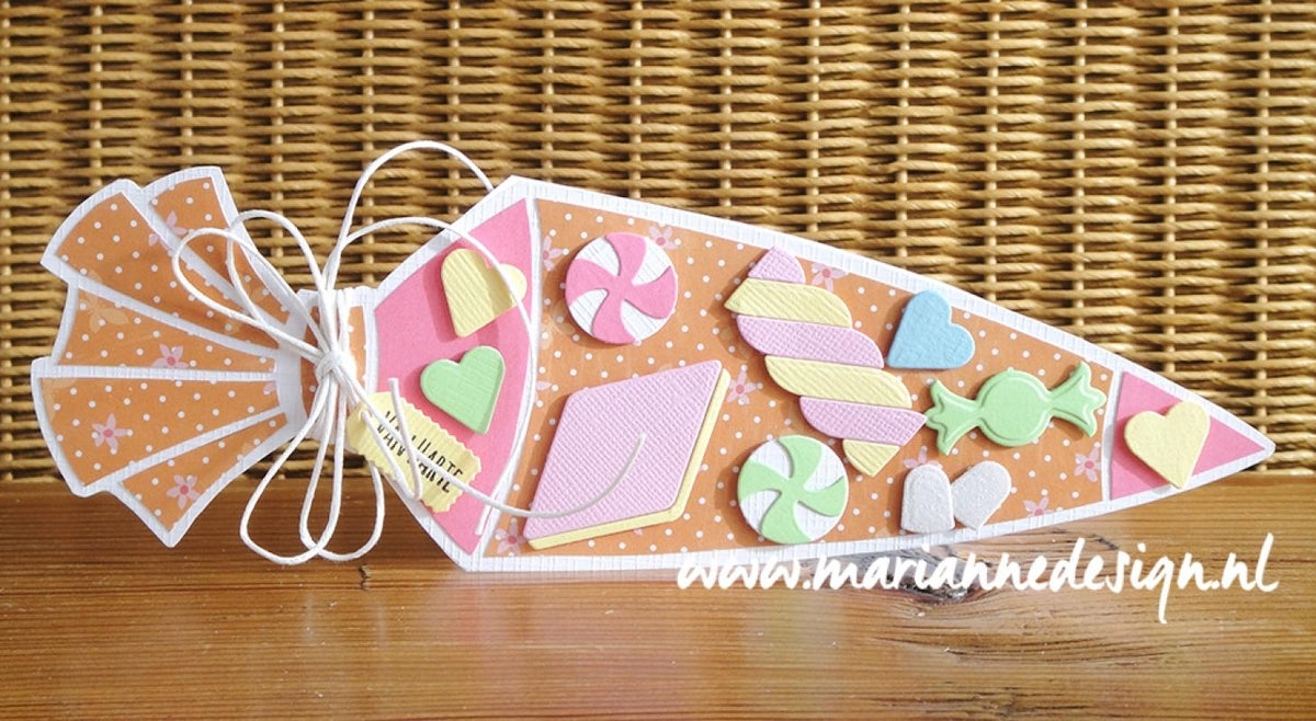 Pochoir Marianne Design - Sac à bonbons par Marleen