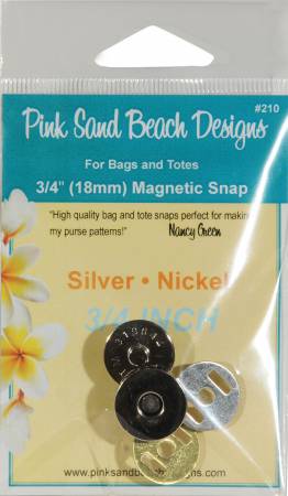 Pink Sands Beach -Magnetic Purse Snap - 3/4in (18MM)