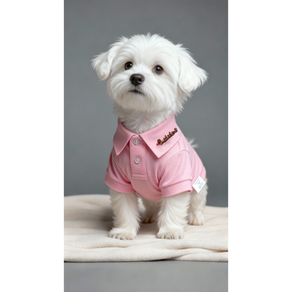 Chemise en coton rose