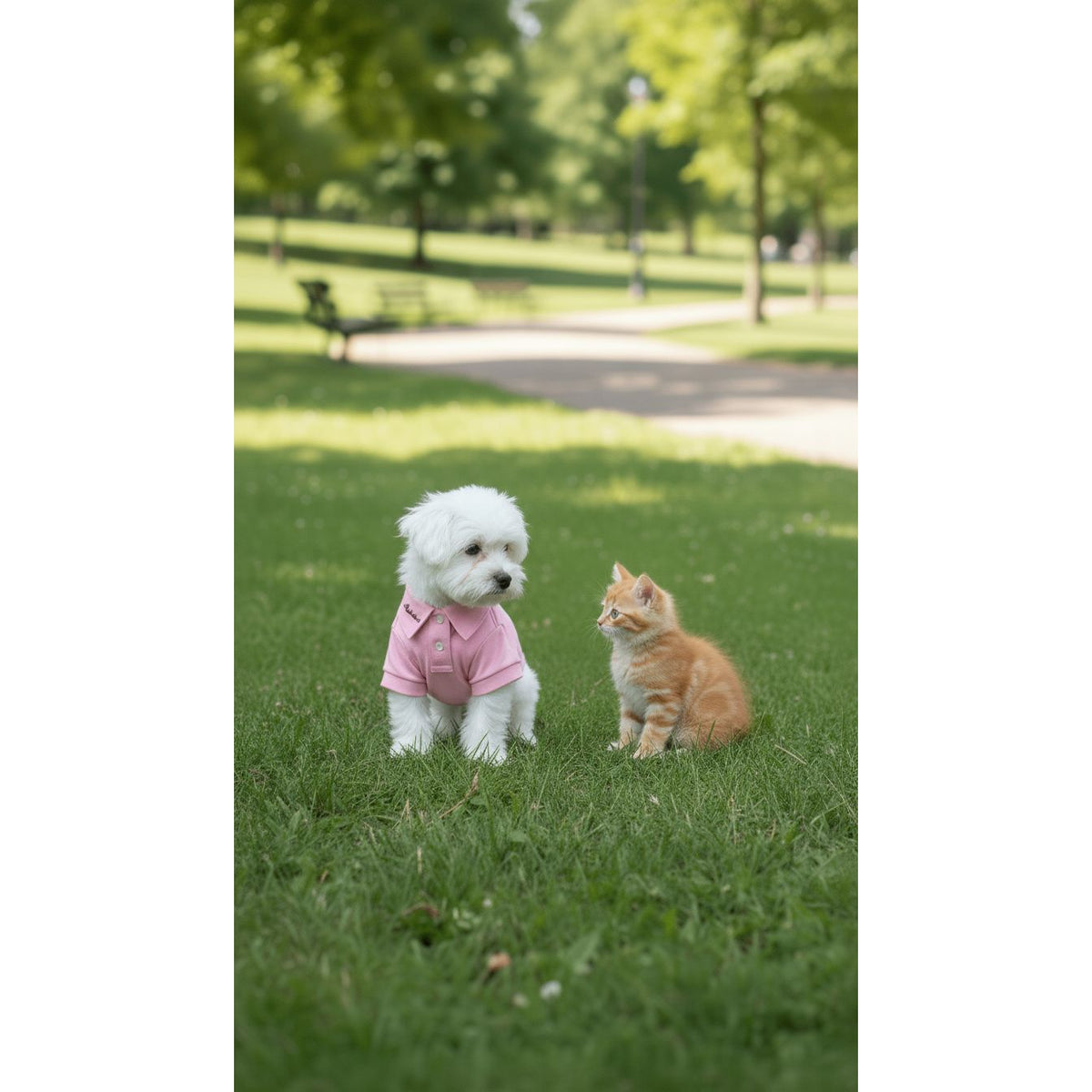 Chemise en coton rose