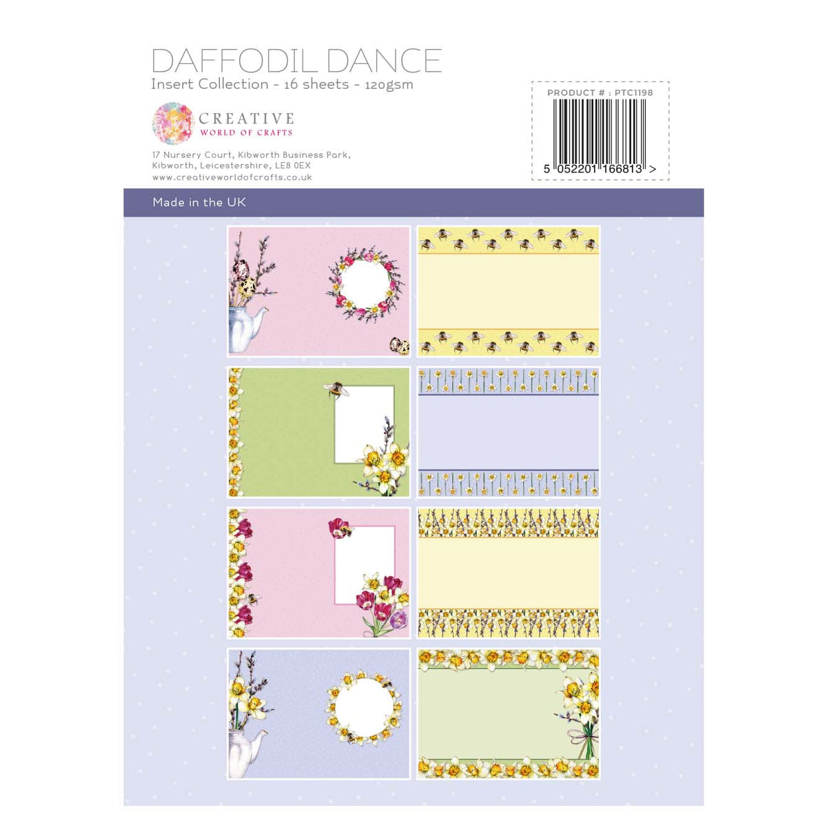 Collection d'inserts A4 The Paper Tree Daffodil Dance