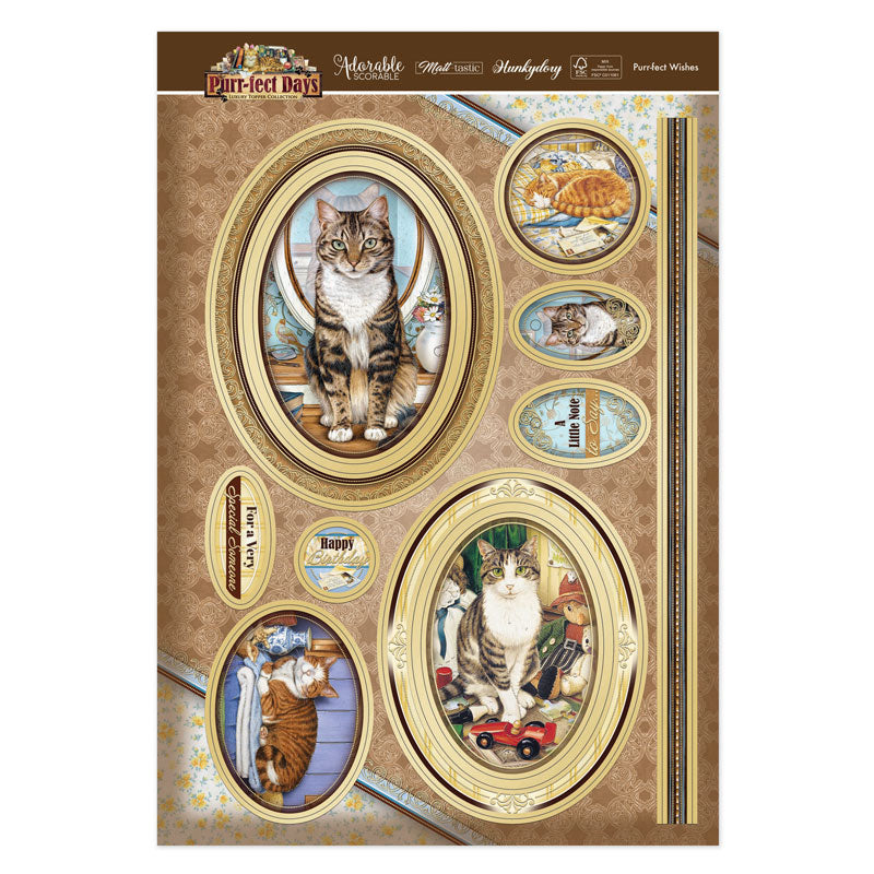 Set de découpes de luxe Vœux ronronnants