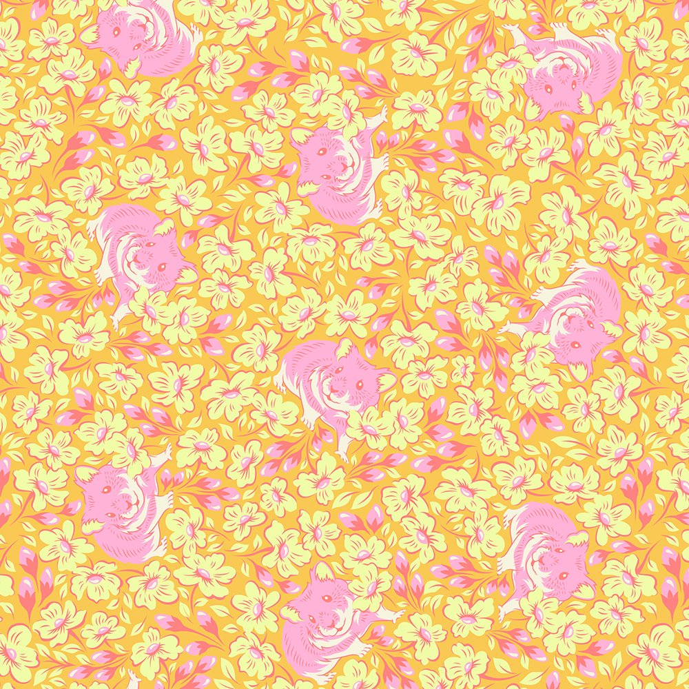 Tula Pink - Besties - Chubby Cheeks - Buttercup - PWTP218.BUTTERCUP