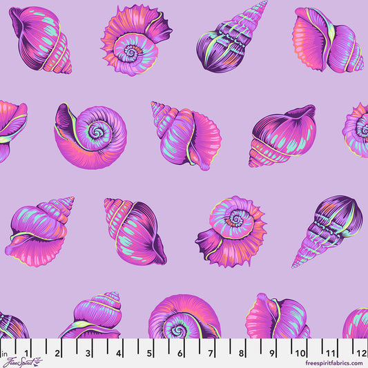 Tula Pink - Floral Reef - Lil Shelly - Ultraviolet - PWTP266.ULTRAVIOLET