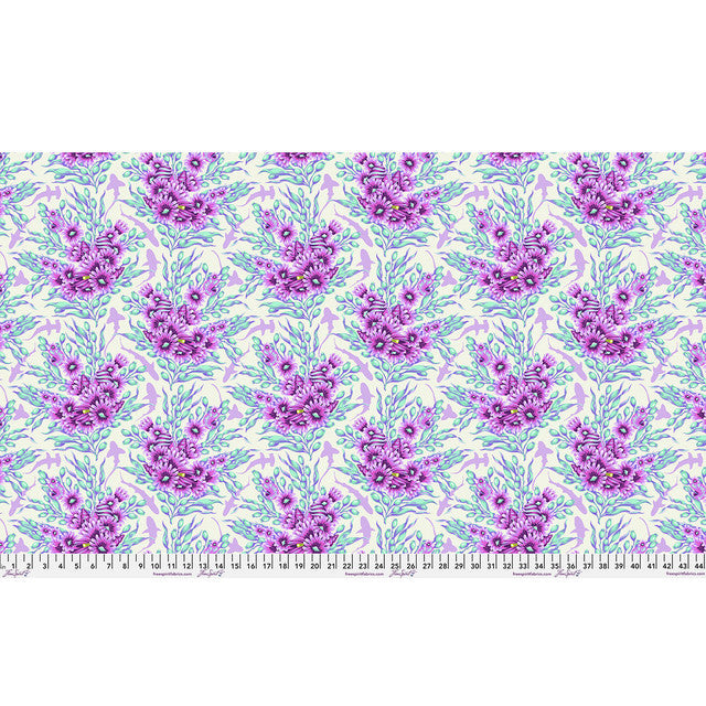 Tula Pink - Floral Reef - Shadow Sharks - Ultraviolet - PWTP267.ULTRAVIOLET