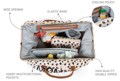 Bold Leopard Print Mommy Bag