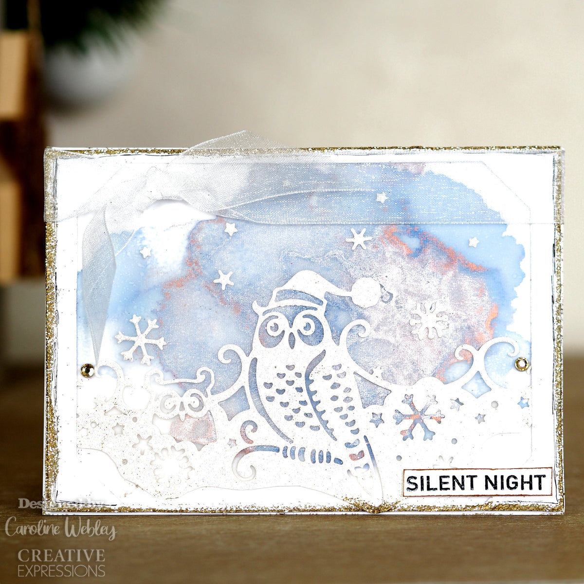 Matrice de découpe double liseré Creative Expressions Paper Cuts - Chouettes des neiges