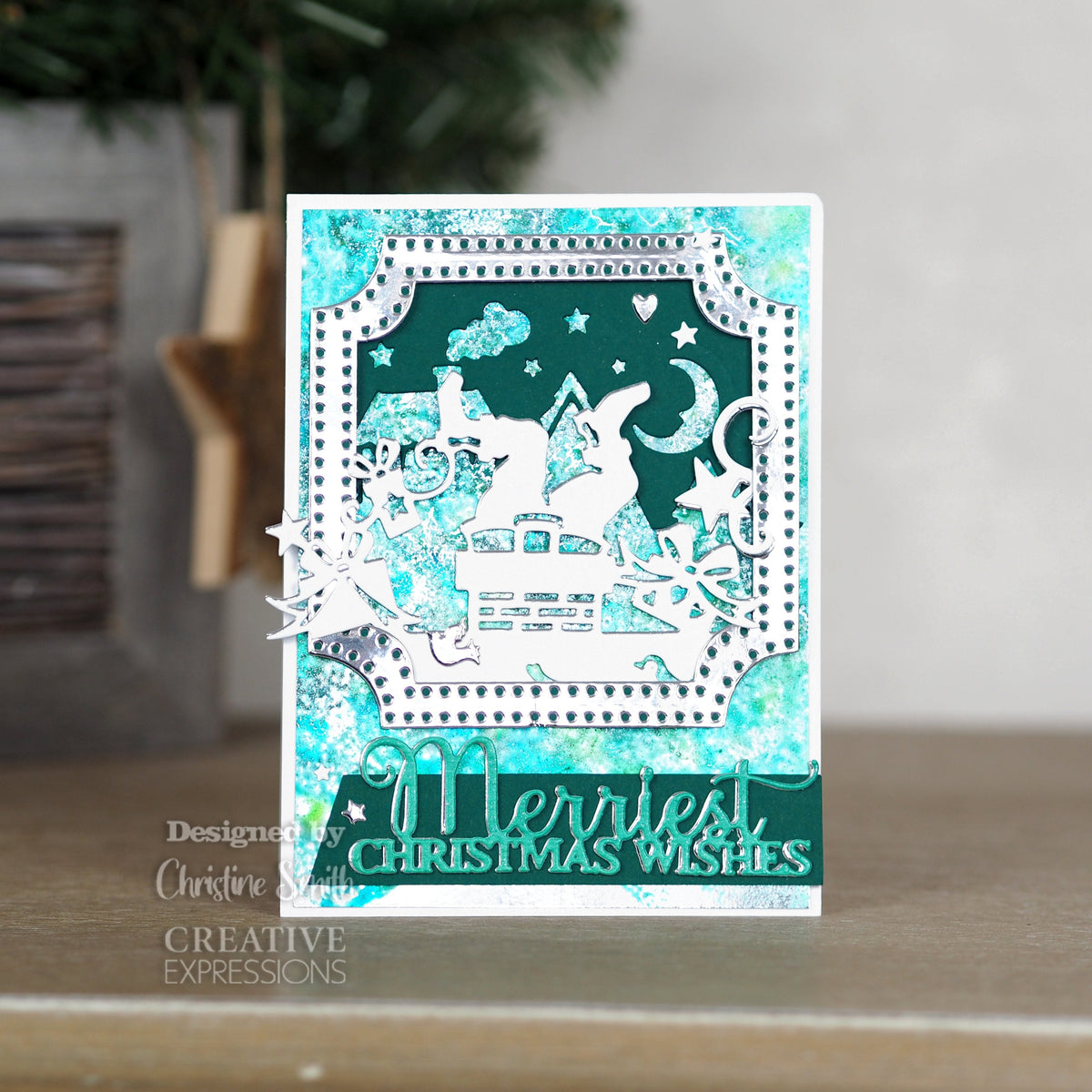 Matrice de découpe double Creative Expressions Paper Cuts Look Out Santa's About