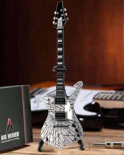KISS® Paul Stanley Cracked Mirror Iceman Miniature Guitar Model