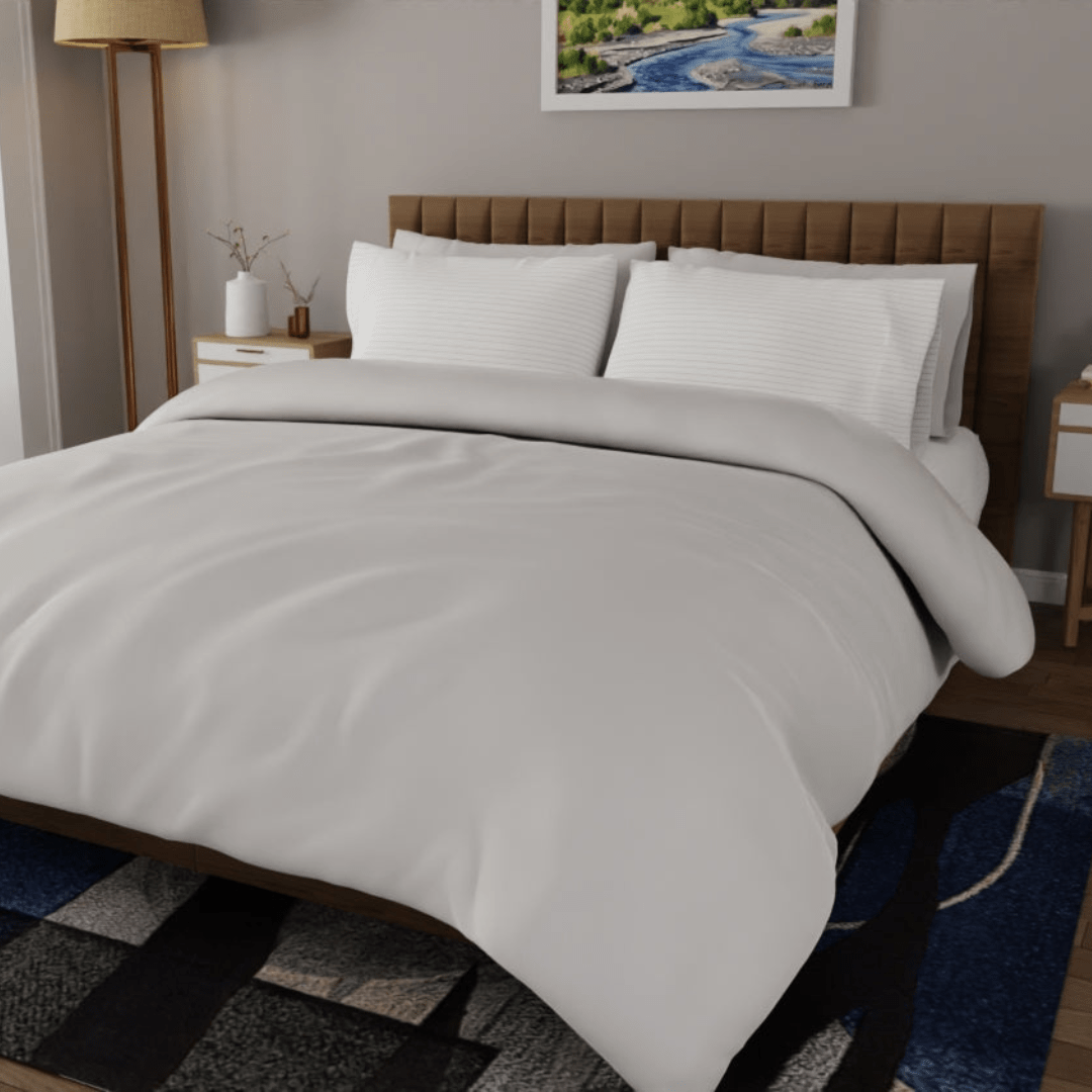 Lot de taies d'oreiller essentielles en percale de coton biologique