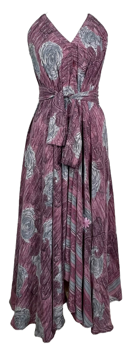 PRC7760 Avatar Pure Silk Maxi Dress with Belt