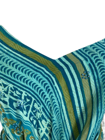 PRC7754 Avatar Pure Silk Maxi Dress with Belt