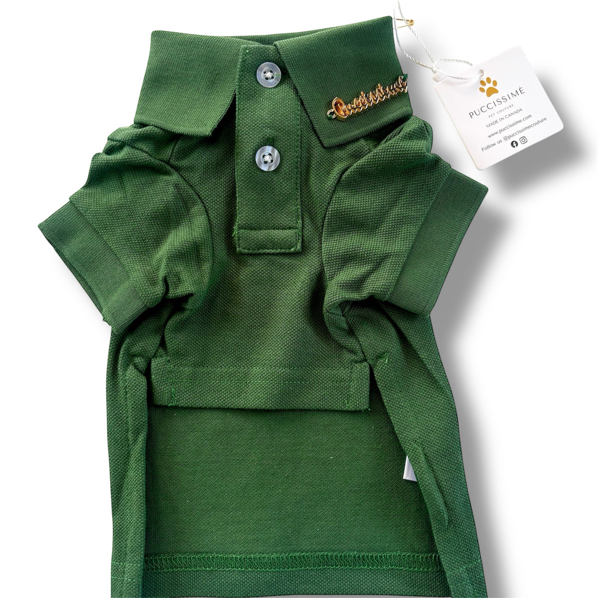 Chemise verte en coton