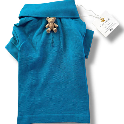 Chemise en coton sarcelle foncé