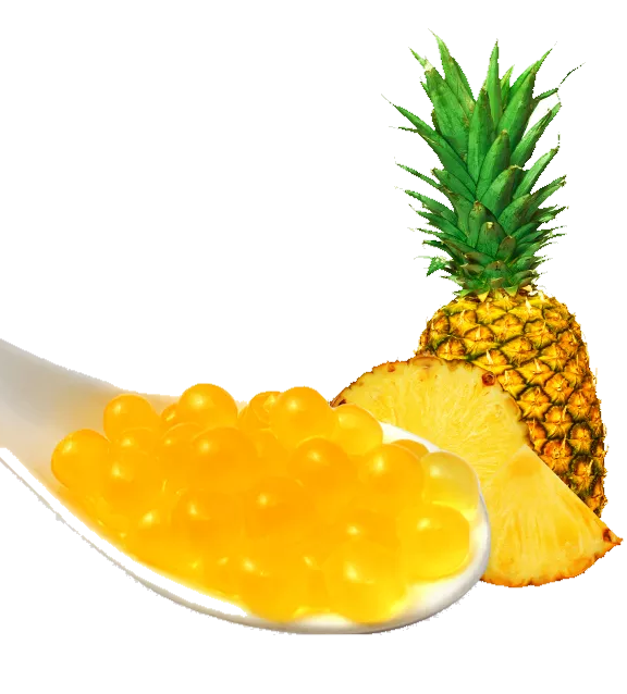 Pineapple Bursting Boba - 7 LB Jar - Popping Boba - Ships Free Within Canada on Orders Above CAD $199