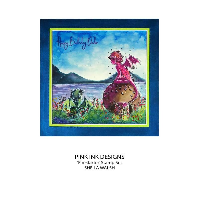 Pink Ink Designs Firestarter Set de tampons transparents 15,24 x 20,32 cm