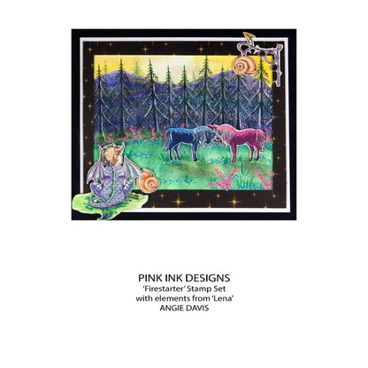Pink Ink Designs Firestarter Set de tampons transparents 15,24 x 20,32 cm