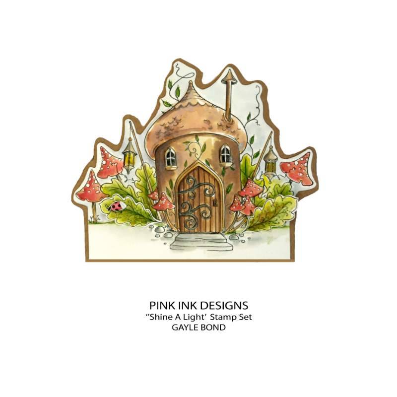 Pink Ink Designs Shine A Light 6 po x 8 po Set de Tampons Transparents