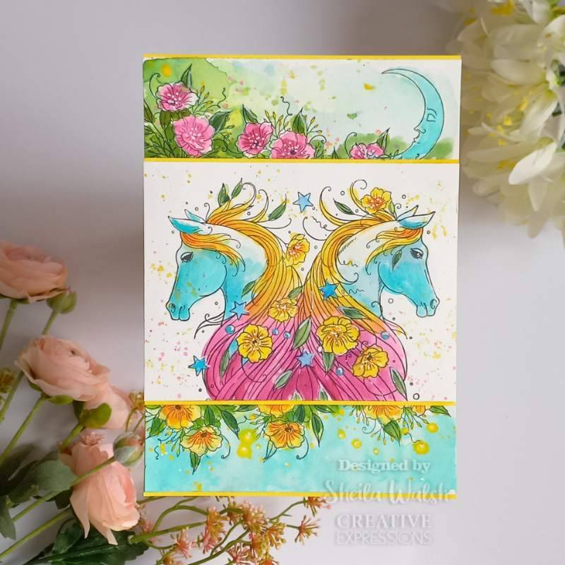 Pink Ink Designs Gemini, lot de tampons transparents, 15,2 x 20,3 cm