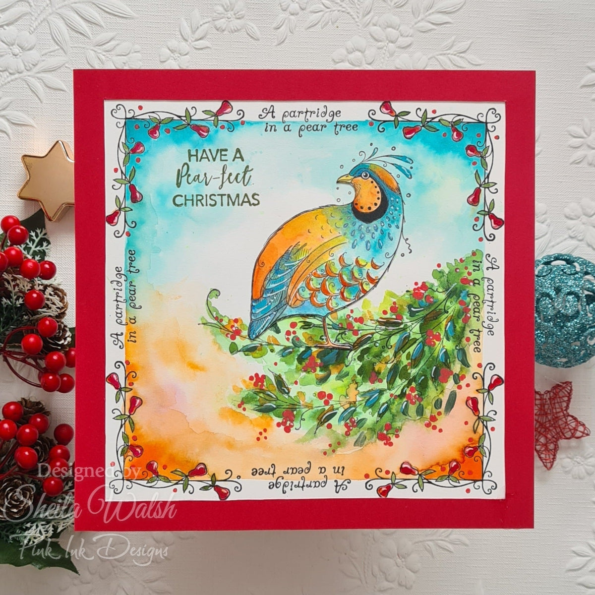 Pink Ink Designs Le Pic à La Poire 6 po x 8 po Set de Tampons Transparents