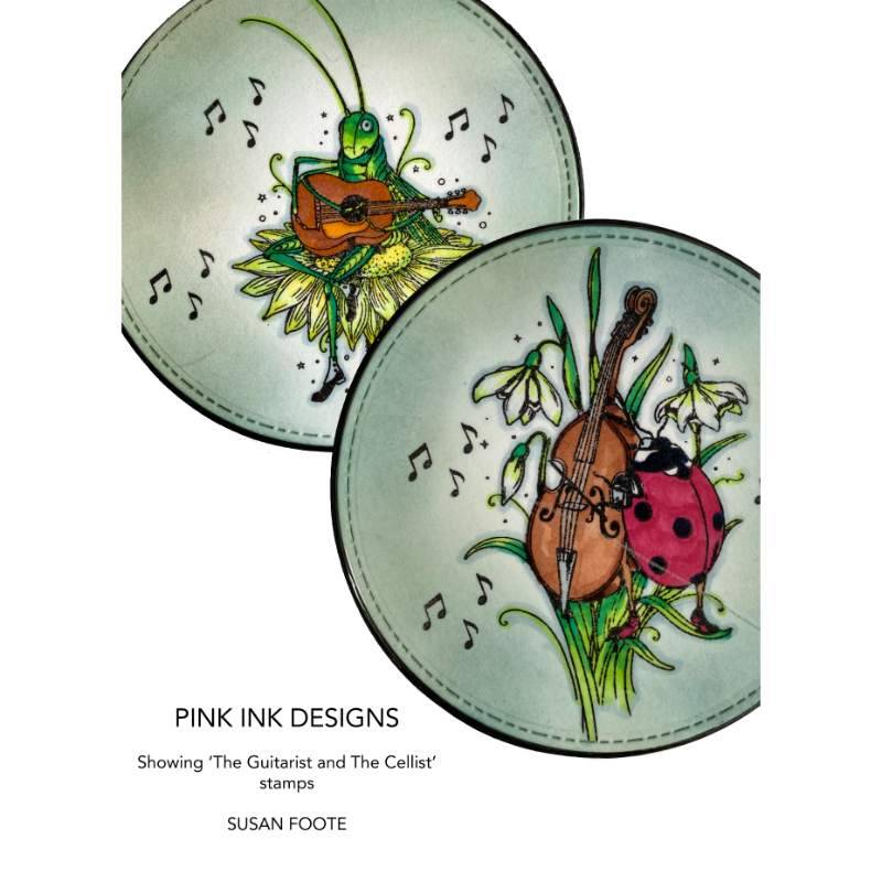 Pink Ink Designs Le Violoncelliste Set de Tampons Transparents A6