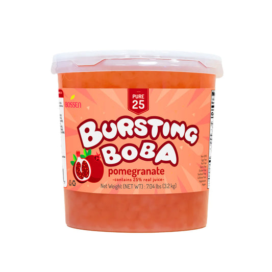 Pomegranate Bursting Boba Pure25 - Popping Boba - Bossen - Canada - Ships Free Within Canada on Orders Above CAD $199