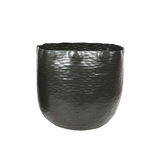Ponche - Pot de fleurs noir en laiton