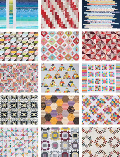 Des courtepointes en bandes (Jelly Roll Quilts) pour un week-end