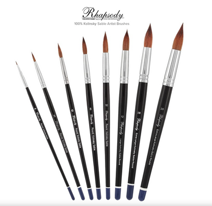Rhapsody - Finest Quality Kolinsky Red Sable Hair Brush