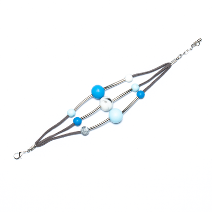 Triple Strand Resin Ball Bracelet