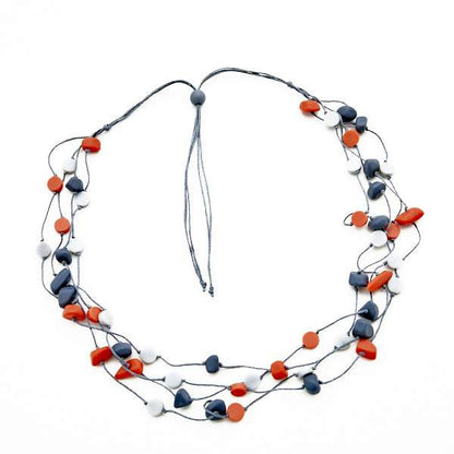 Resin Nugget & Disc Necklace