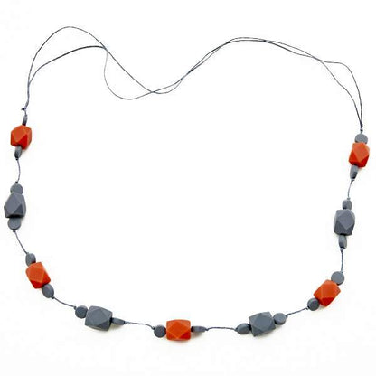 Long Resin Faceted Cube Necklace