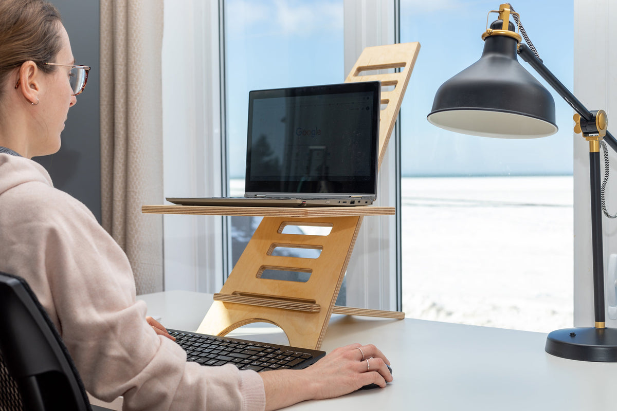 Standing Desk Workstation (Wood)