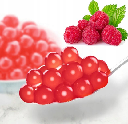 Raspberry Bursting Boba - 7 LB Jar - Popping Boba - Ships Free Within Canada on Orders Above CAD $199