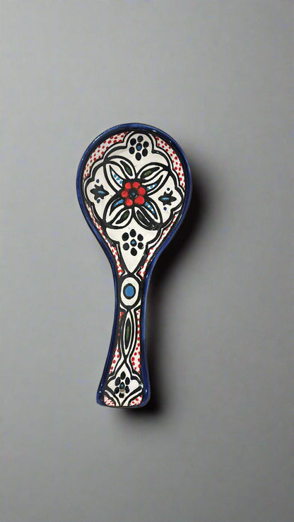 Repose-cuillère en céramique fait main – Grande taille | Plusieurs motifs