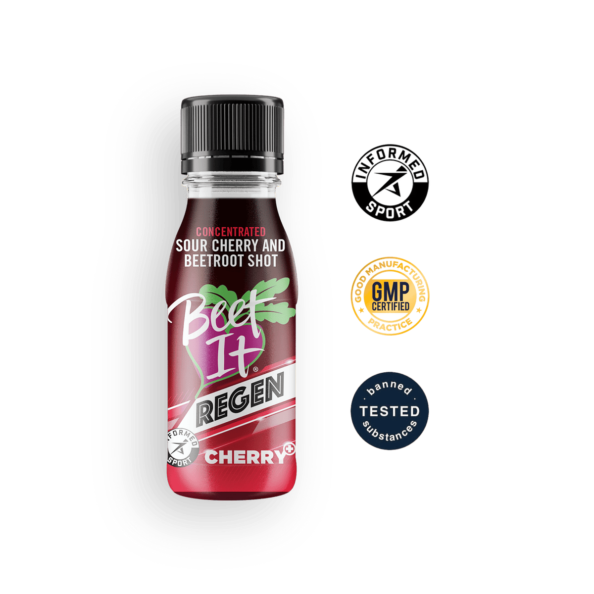 Beet It Regen Cerise+ - Boîte de 15 shots