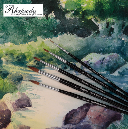 Rhapsody - Finest Quality Kolinsky Red Sable Hair Brush