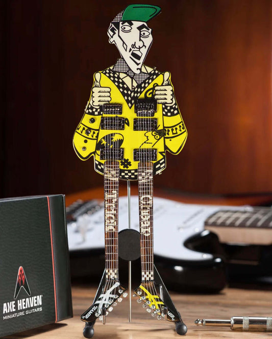 RICK NIELSEN™ Uncle Dick Doubleneck Mini Guitar Replica Collectible - Officially Licensed