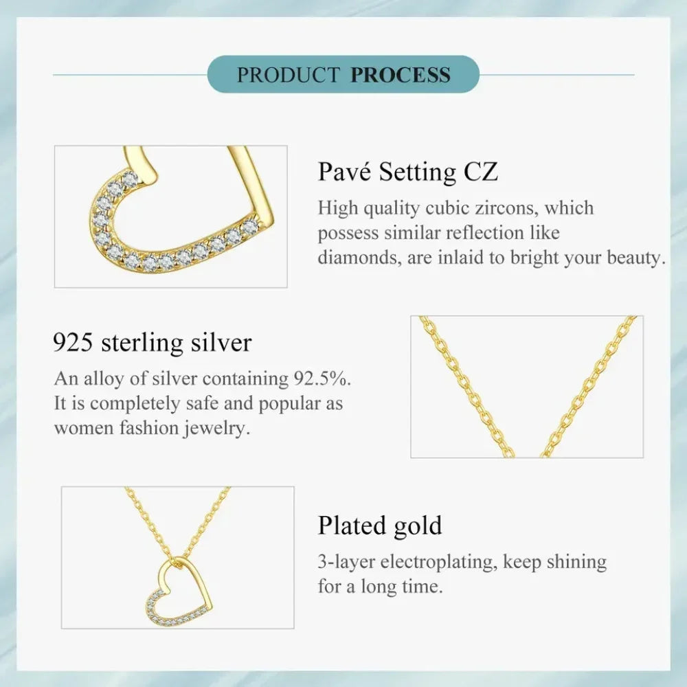Collier à Chaîne en Argent Sterling 925 Véritable pour Femme - Bijoux Fins 46 cm