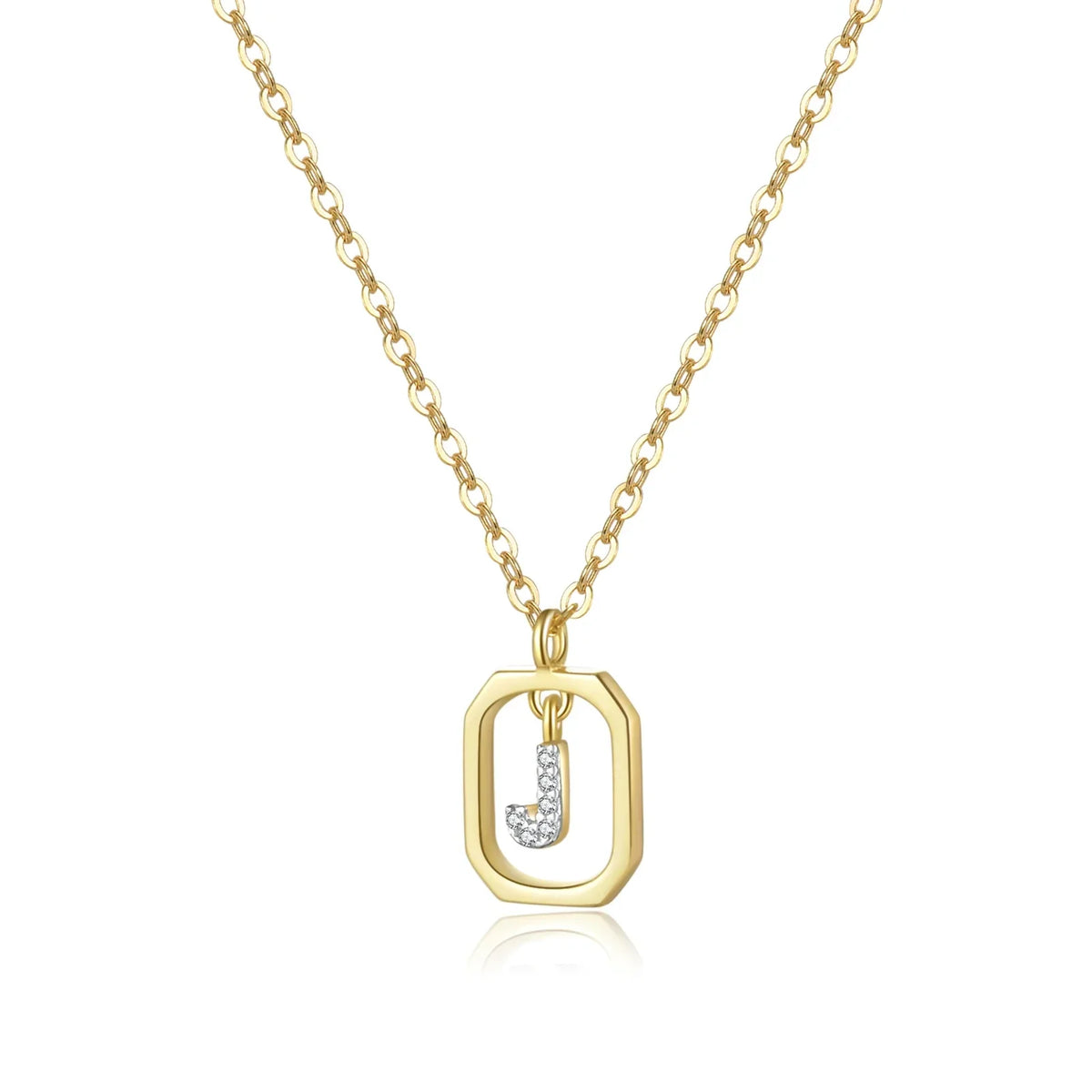 Personalized Initial Necklace in 925 Sterling Silver